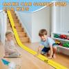 Flex Track 15 Ft Starter Set, Flexible Race Car Ramp Track for Ages 3 & Up with Suction Cups Compatible with Diecast 1/64th Cars view 2