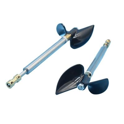 5mm Shaft Assembly with Left Hand and Right Hand Propellers, 70mm Two-Leaf Propeller, RC Boat Parts(345mm-4mm)