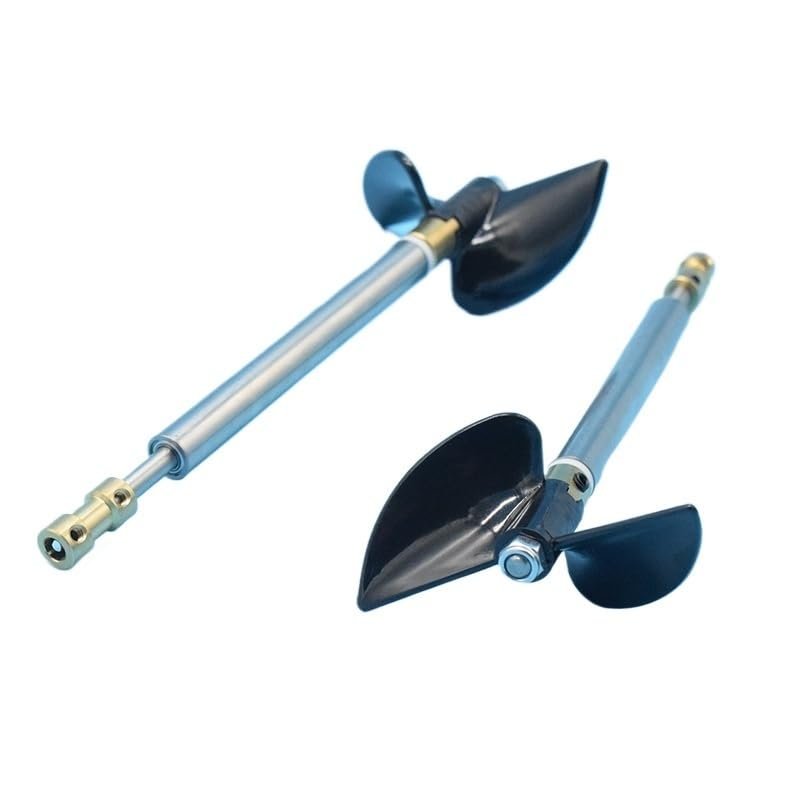5mm Shaft Assembly with Left Hand and Right Hand Propellers, 70mm Two-Leaf Propeller, RC Boat Parts(345mm-4mm)