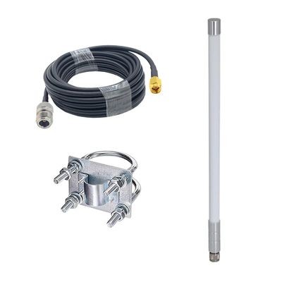 915MHz Lora Antenna 5.8dBi 3DFB Low Loss Cable for Meshtastic Nebra Bobcat 300 Cal-Chip RAK V2 Syncrobit SenseCAP M1 Helium HNT Miner Hotspot Gateway (White, 55CM)