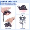 LovesTown 1100PCS Ferrite Putty Stones, Fidget Magnetic Beads Desk Toys for Men Women Teens Office Party 5mm Colorful view 4