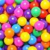 TRENDPLAY Plastic Balls for Ball Pits - Pack of 50 Hollow Balls- Safe and Exciting Playtime - Perfect for Baby Pools, Birthday Party Decoration (Rainbow) view 1