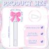 Civaner 36 Pcs Pink Bow Bubble Wands Bulk Pink Bow Themed Party Favors Coquette Mini Bubble Wands for Party Supplies Coquette Bridal Bachelorette Birthday Gift Favors view 4