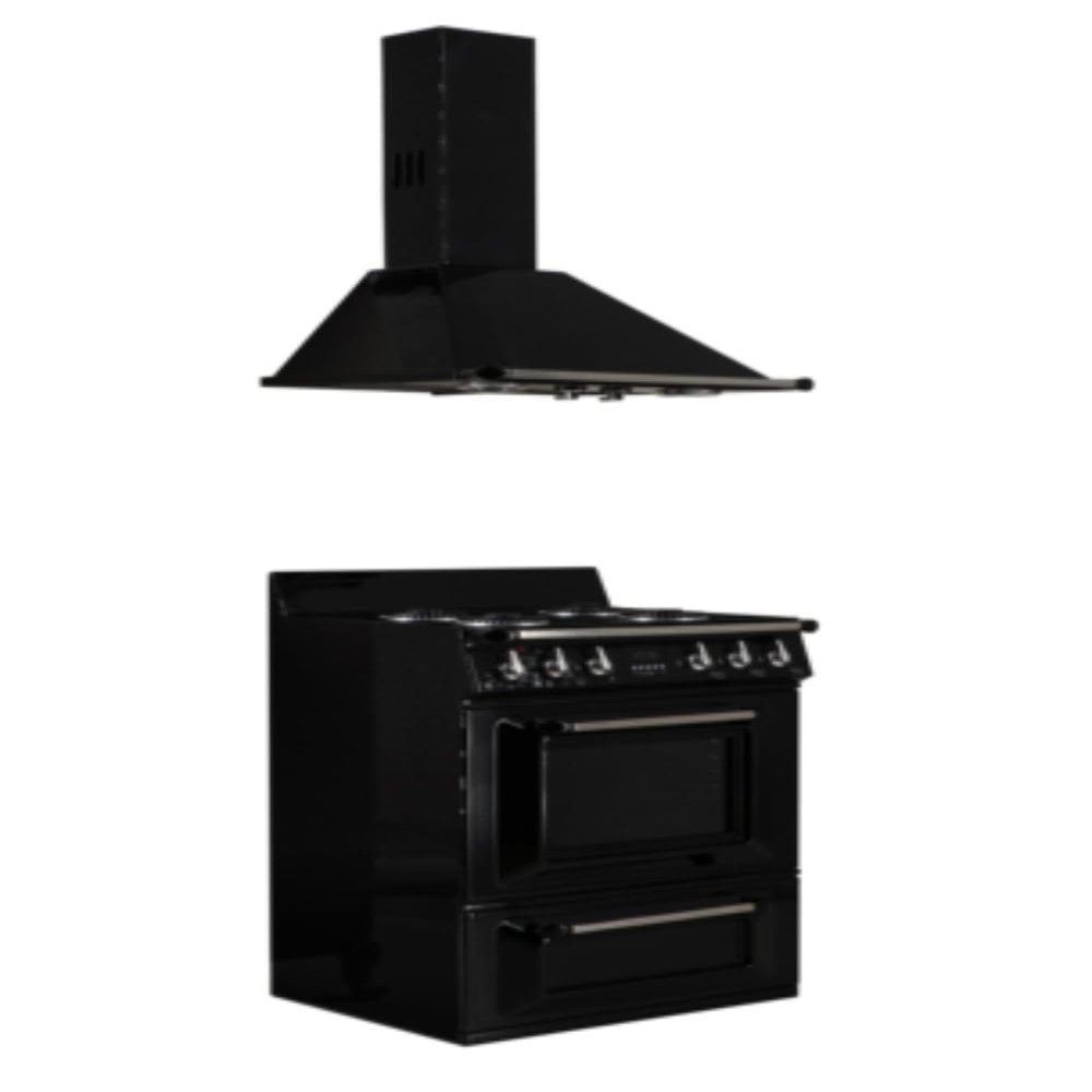 2pcs/Set 1:6 Scale Dollhouse Miniature mini Simulation cooktop Range Hoods,intergrated Cooker Model,bjdob11blythegsc Kitchen appliances Accessories (Black)