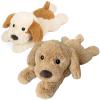 2Pcs Dog Stuffed Animals, Microwavable Stuffed Animal Adorable Fluffy Puppy Plush for Warmth, Heatable Coolable Lavender Scent Dog Plush Toys, Cute Soft Plushies for Kids & Adults Girls Boys Gifts view 1