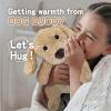 2Pcs Dog Stuffed Animals, Microwavable Stuffed Animal Adorable Fluffy Puppy Plush for Warmth, Heatable Coolable Lavender Scent Dog Plush Toys, Cute Soft Plushies for Kids & Adults Girls Boys Gifts view 4