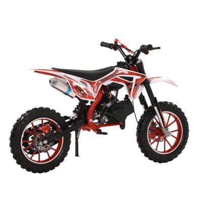 GIFZES 49cc Gas Dirt Bike 2-Stroke Kids Motorcycle Mini Bike, Off Road Mini Motocross, Children Pocket Motorbike with Improved Front Rear Disc Brakes, Racing Max Speed 40KM/H Red