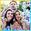 Civaner 36pcs Cartoon Party Favor Cartoon Bubble Wands Bulk Theme Birthday Supplies Blue Sky and White Cloud Cow Print Birthday Gifts Goody Bag Stuffers Party Favors Supplies view 3