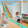 Flex Track 15 Ft Starter Set, Flexible Race Car Ramp Track for Ages 3 & Up with Suction Cups Compatible with Diecast 1/64th Cars view 2