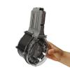 Dart Drum, High Capacity Drum Magazine Compatible with Nerf N-Strike Elite Blasters, Gray and Black, Quick-Load Design view 4