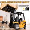 FANXMF 1/10 RC Forklift 10 Channel Remote Control Forklift with Metal Carrier Slab and Hook Arm 2.4G Fully Functional Construction Truck Engineering Vehicle with Lights Sound Heavy Duty Equipment 1577 view 2