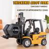 FANXMF 1/10 RC Forklift 10 Channel Remote Control Forklift with Metal Carrier Slab and Hook Arm 2.4G Fully Functional Construction Truck Engineering Vehicle with Lights Sound Heavy Duty Equipment 1577 view 4