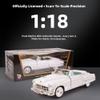 LUCKY DIE CAST 1949 Cadillac Elvis 1/18 Scale Die-Cast Metal Model Car with Opening Doors & Display Case - Premium Classic Vintage Collectible Car for Men and Teens (White) view 4