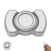 3-in-1 Magnetic Fidget Toy for Adults, Compact Stress Relief Spinner with Silent Clicker & Smooth Slider, Zinc Alloy Metal Pocket-Sized Stress Reduction Tool (Silver)  view 1