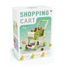 Supermarket Food Play Set 25pcs Accessories Toy Shopping Cart for Kids (Green) view 2