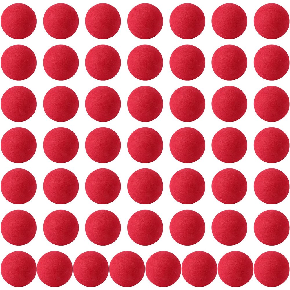 kymqlyw 50 Pcs red Mini Soft Foam Balls Assorted Lightweight Mini Play Balls Sponge Ball for Crafts Birthday Party Favors Bag Gifts Fillers Carnival Prizes Gift for Classroom (red)