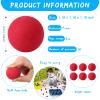 kymqlyw 50 Pcs red Mini Soft Foam Balls Assorted Lightweight Mini Play Balls Sponge Ball for Crafts Birthday Party Favors Bag Gifts Fillers Carnival Prizes Gift for Classroom (red) view 2