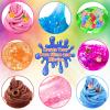 18 Cups DIY Slime Kit, Slime Making Kit for Girls, Crystal Clear, Glow in The Dark Slime with Add-ins, Foam Balls, Charms, Party Favors Gift Toys for Kids 3-12 view 2