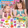 18 Cups DIY Slime Kit, Slime Making Kit for Girls, Crystal Clear, Glow in The Dark Slime with Add-ins, Foam Balls, Charms, Party Favors Gift Toys for Kids 3-12 view 4