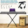88-Key Portable Electric Piano Keyboard, Beginners Bundle Electric Piano with 128 Sounds, Bluetooth/USB Connectivity, Headphones & Accessories, Digital Piano for Kids & Adults Black view 2