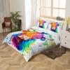 jejeloiu Highland Cow Duvet Cover for Kids Boys Girls Toddler Size Highland Cattle Bedding Set Ultra Soft Watercolour Comforter Cover Set Western Decor Bedspread Cover Farmhouse,No Comforter view 3