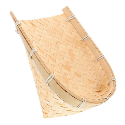 Toddmomy Woven Dustpan Props for Birthday Parties and Halloween Double Empty Popcorn Illusion Gimmick for Clowns and Beginner Unique Stage Accessory
