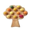 Montessori Materials Wooden Tree for fine Motor Skills Activities Toddler Homeschool Learning Resource Early Years Gift for Kids (Tree+Autumn Felt Balls) view 1