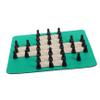 BESTonZON Portable Single Player Chess Game Roll-up Rubber Mouse Pad Chessboard Chess Pieces for Easy Storage and Travel Fun view 1