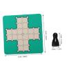 BESTonZON Portable Single Player Chess Game Roll-up Rubber Mouse Pad Chessboard Chess Pieces for Easy Storage and Travel Fun view 2