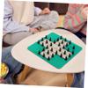 BESTonZON Portable Single Player Chess Game Roll-up Rubber Mouse Pad Chessboard Chess Pieces for Easy Storage and Travel Fun view 4