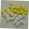 COHEALI 100pcs DIY Graffiti Fake Pigeon Eggs Solid False Pigeon Eggs Decorative Simulation Bird view 2