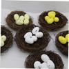 COHEALI 100pcs DIY Graffiti Fake Pigeon Eggs Solid False Pigeon Eggs Decorative Simulation Bird view 3