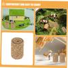 BAZEITFLOW 4pcs Mini Faux Hay Bales for Dollhouse Decoration Realistic Miniature Straw Bales for DIY Fall Crafts Autumn Table Displays and Harvest Decor view 3