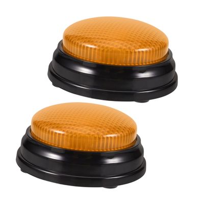 Alipis 2pcs Light Button Talking Alarm Toys for Party Activities Classroom Engagement Pet Training Bright Lights and Intense Warning Sound