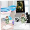 YARNOW 8pcs Doll Display Stand Action Figure Holder Flat Stable Base for Anime Collectibles view 3