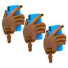 Figures Toy Company Cell Phone Accessory Hand Ultimate 6 Inch Female Figures [Black Skin Blue Phone] (Set of Three) view 1