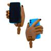 Figures Toy Company Cell Phone Accessory Hand Ultimate 6 Inch Female Figures [Black Skin Blue Phone] (Set of Three) view 2