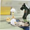 SUPVOX 8pcs Miniature Desk Lamp Realistic Dollhouse Bedside Light for Landscape Decor Stylish Mini House Table Lamp Elegant Design for Creative Photography Prop view 4