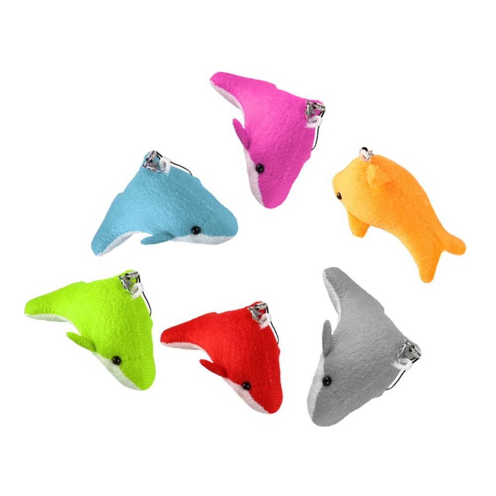 ERINGOGO 6pcs Whale Charm Stuffed Animal The Animal s Mini Lovely Pendant Stuffed Whale Pendants for Bag Adorable Cartoon Hanging Ornament Plush