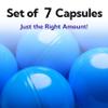 Entervending Vending Machine Capsules - 3" BLUE Empty Plastic Capsules - 7 Pcs Toy Capsule - Blue Round Large Easter Eggs - Bath Bombs Molds - Party Favors DIY Craft Supplies view 2