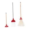 BESTonZON 1set Miniature Dollhouse Cleaning Kit Realistic Broom Mop Toilet Plunger Accessories for Dollhouse Decor Sturdy Easy to Clean Tools for Bathroom Scenes view 1