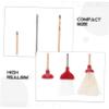 BESTonZON 1set Miniature Dollhouse Cleaning Kit Realistic Broom Mop Toilet Plunger Accessories for Dollhouse Decor Sturdy Easy to Clean Tools for Bathroom Scenes view 3
