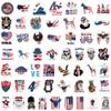 100 PCS 4th of July Stickers, Patriotic Independence Decor for Kids, Waterproof Vinyl Decals for Laptop, Bike, CarPatriotic Stickers for Kids, American Flag, USA, Party Supplies view 4