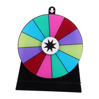 Alipis Prize Wheel Game Slot Dry Erase Wheel with Stand for Parties Weddings and Classroom Fun Interactive for Prizes and Activities