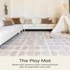 House of Noa Play Mat 4x6 Pebble Ada Set of 6 Tiles EVA Foam Play Mat for Floor, Soft Interlocking Mats for Hard Floors view 2