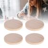 100 Blank Tokens, Wood Discs for Jewelry Decoration, Craft Supplies Decoration Maker Handmade Accessories Suitable for Kids Crafts (3cm) (4cm) (5cm) view 3