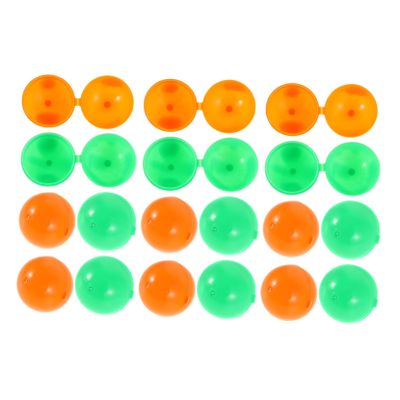 SHOWERORO 25pcs Fillable Lottery Balls Plastic Balls for Draws School Company Party Decorative Orbs