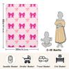 Burbuja Rose Pink Bows on Pink Baby Blanket for Boys Girls, Nursery Soft Warm Swaddling Receiving Baby Blankets, 30x40 in Toddler Blanket view 3