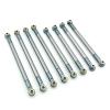 RC Upgrade Accessories for MN128 MN86K MN86KS MN86 MN86S for MN G500 Metal Chassis Link Rod Tie Rod Linkage Suspension Link 1/12 Refit RC Crawler Car Upgrade Parts(Gray) view 1