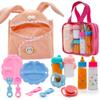 Baby Doll Accessories Magic Bottle Set - 13 Pieces Doll Feeding Pretend Playset with Disappearing Milk & Juice Bottles, Pacifiers Bowl and Bath Towel Doll Bottle Toys set Gift for Kids Girls Ages 3+ view 1